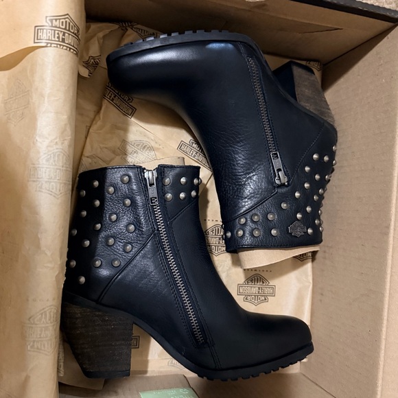 Harley-Davidson Women's Wexford Black Booties - Picture 8 of 10